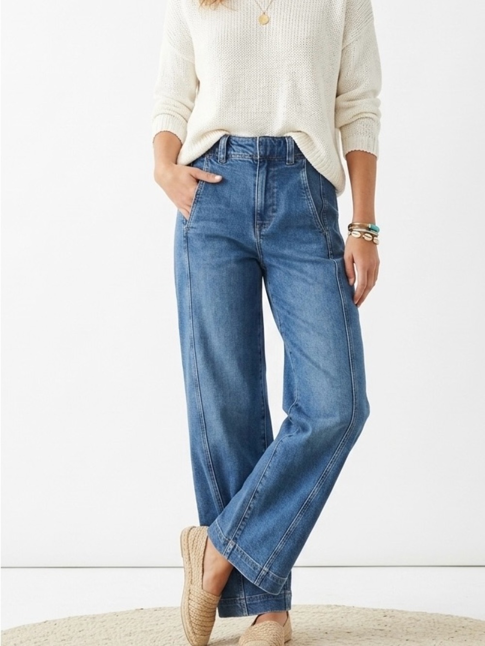 Madewell Tapered Denim Trousers Calvert Wash 23 High Rise Barrel Pant Like New